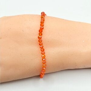 Orange Beaded Bracelet